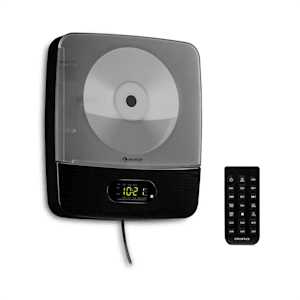 Vertiplay CD-Player Bluetooth Nachtlicht UKW-Radio AUX Digitaluhr schwarz