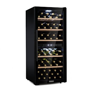 Barossa 102D, borhűtő, 2 zóna, 102 üveg, érintős LED kijelző, fekete