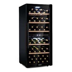 Barossa 102D, winiarka, 2 strefy, 102 butelki, ekran dotykowy LED, czarna