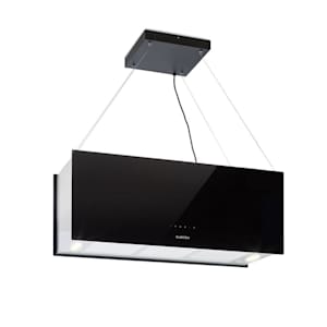 Kronleuchter XL eilandafzuigkap 90cm afvoer: 590m³/h led touch zwart