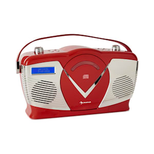 RCD-70 DAB Retro CD-Radio UKW DAB+ CD-Player USB Bluetooth rot