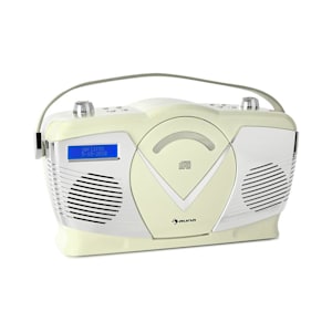 RCD-70 DAB Lecteur CD Radio FM/DAB+ USB Bluetooth Look rétro crème
