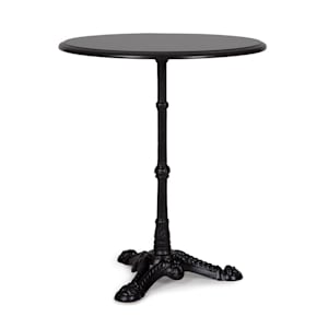 Patras-BK Bistro Table 4 Seasons Granite Waterproof Frostproof Black