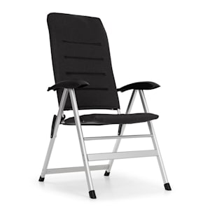 Almagro Garden Chair Sedia Alluminio Imbottitura in Espanso nero
