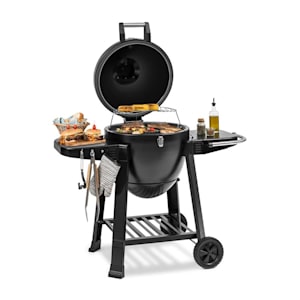 Duomo Kamado Grill mit Thermometer Seitenteile Rollen