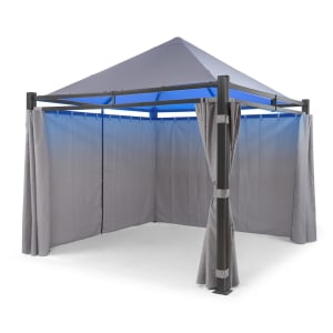 Pantheon Illumina Parois latérales de pergola x4 polyester 140g/m² gri