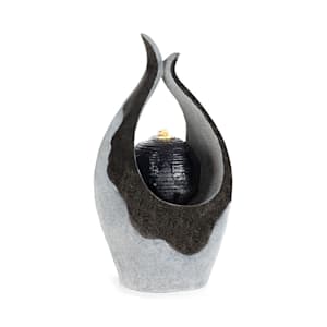 Noblino Fontaine décorative de jardin éclairage LED pompe 7W Polyrésin