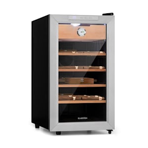 El Presidente 48 Zigarren-Humidor 48L 4 Einschübe Zedernholz schwarz