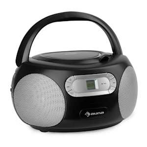 Haddaway CD Boombox Lettore CD BT FM AUX-IN Schermo LED nero