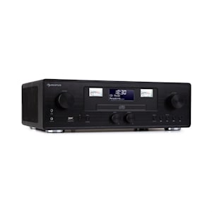 Northfork Radio rétro lecteur CD BT DAB+ FM Recharge sans fil Noir