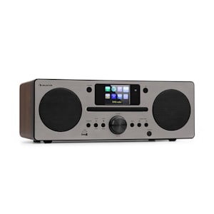 Harvard Kompaktanlage Internet-/DAB+/UKW-Radio CD-Player Bluetooth walnuss
