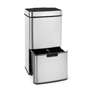 Touchless, szemetes, szenzoros, 72 l, 4 tartály, ABS / PP / rozsdamentes acél
