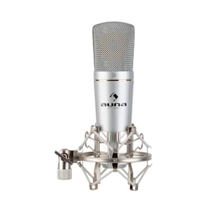 MIC-920 USB Kondensatormikrofon USB Kopfhörerausgang Plug & Play silber