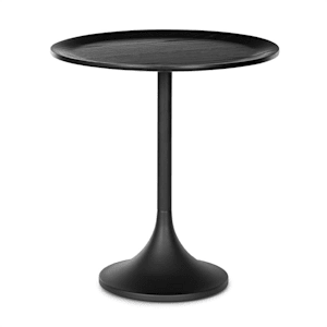 Small Visby Coffee Table 48x52.5cm (ØxH) Metal Multiplex Oak Veneer