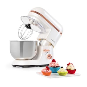 Bella Elegance Küchenmaschine 1300W 1,7PS 6 Stufen 5 Liter weiß