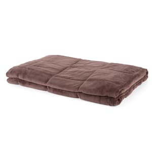 Cosycalm Gewichtsdecke Microplush Kunststoffperlen 150 x 200 cm 9 kg braun