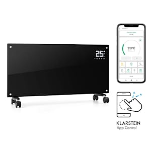 Bornholm Smart Konvektions-Heizgerät 2000W WiFi LED-Display Timer IP24 Standgerät Wandinstallation