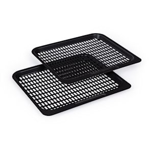 AeroVital Fry Set de 2 grilles de cuisson pour friteuse 24x 20cm acier