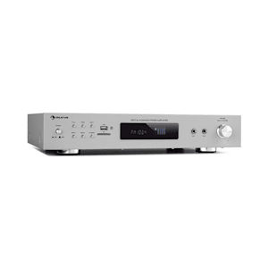 AMP-9200 BT Digital-Stereo-Verstärker 2x60W RMS BT 2xMikro silber