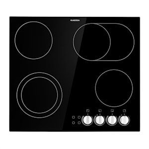 EasyCook, steklokeramična kuhalna plošča 6100 W, z vrtljivim regulatorjem, črna