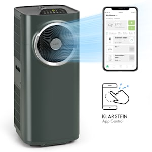 Kraftwerk Smart 12K mobile Klimaanlage 12.000 BTU/3,5 kW App-Steuerung Fernbedienung anthrazit