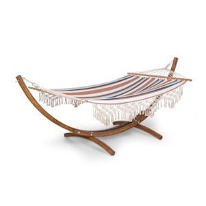 Bali Swing Hammock Larch 160kg Max. 320g / m² 3-Colour Striped