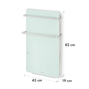 Hot Spot Crystal Flow 2-in-1 Heizgerät 45x82cm 40m² 2000W 5-40°C LED weiß