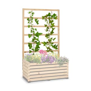 Modu Grow 100 UP Enrejado de jardín para plantas enredaderas 151 x 100 x 3 cm color pino