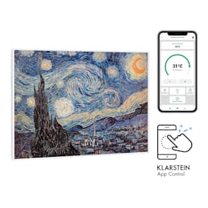 Wonderwall Air Art Smart Infrarotheizung 80x60cm 500W Wandmontage Sternennacht