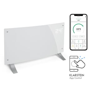 Bornholm Curved Smart Konvektionsheizgerät 2000W App-Steuerung Timer