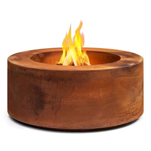 Desert Rust Round, Braciere, vaso per piante, acciaio, Ø 60 cm, effetto ruggine