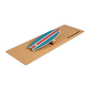 Indoorboard Wave balance board + mat + rol hout/kurk