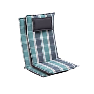 Donau Polsterauflage Sesselauflage Hochlehner Gartenstuhl Polyester 50x120x6cm