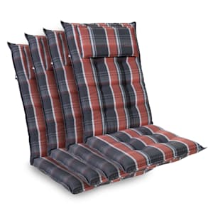 Sylt Cojín acolchado Cojín de exterior para sillas con respaldo alto Almohada Poliéster 50x120x9cm
