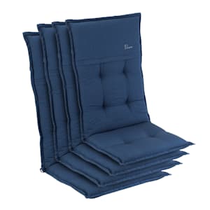 Coussin Coburg Coussin de fauteuil chaise de jardin à dossier haut en polyester 53x117x9 cm