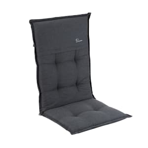 Coussin Coburg Coussin de fauteuil chaise de jardin à dossier haut en polyester 53x117x9 cm