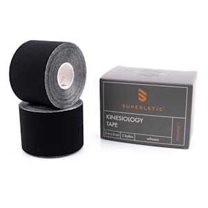 Elek, Kinesio tape, 2 rotoli, 5 m x 5 cm, cotone e adesivo acrilico, resistente all'acqua