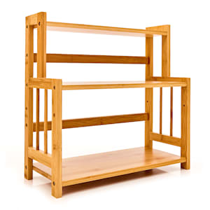 Spice rack 3 shelves 18 x 41 x 41.5 cm sustainable bamboo