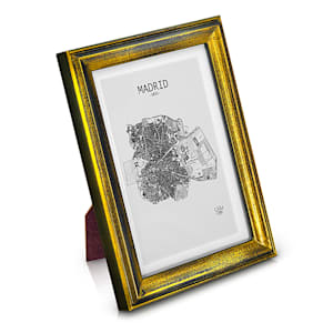 Lancaster cornice, rettangolare, foto 17 x 12 cm, passepartout, legno