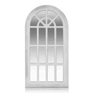 Savile specchio finestra francese, cornice di legno, 86 x 46 cm