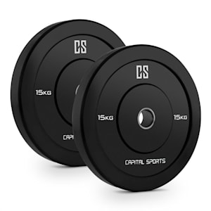 Elongate 15 Bumper Plate Gewichtsplaten Paar Rubber 15kg