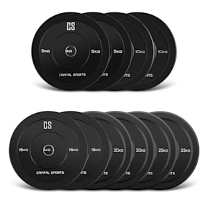 Elongate set Bumper Plate rubberen gewichtsschijven - 5 paar