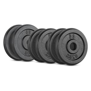 IPB 20 kg set gewichtsschijven 4 x 2,5 kg + 2 x 5 kg 30 mm
