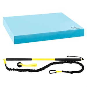 Riprider Set di Cinghia Allenamento - Tappetino di Equilibrio 9kg Trazione EVA blu