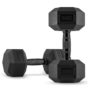 Hexbell Black Dumbbell Kurzhantel Paar 2 x 20 kg