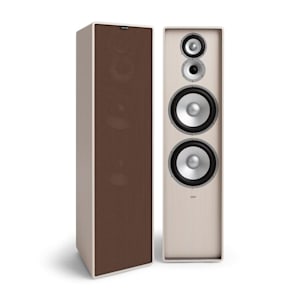 Retrospective 1977 MKII 3-Way Stand Speaker White Cover Brown