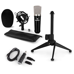 CM003 Microphone Set V1 Condenser Microphone USB Converter Microphone Stand