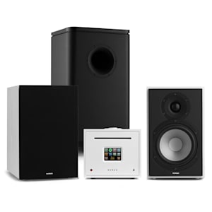 Unison Reference 802 Edition Stereoanlage Verstärker Boxen weiß/schwarz