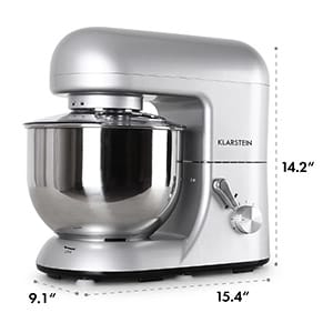 Bella Argentea Kitchen Machine 650W 1.6 HP 5.5 qt. Silver