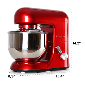 Bella Rossa Kitchen Machine 650W 1.6 HP 5.5 qt. Red